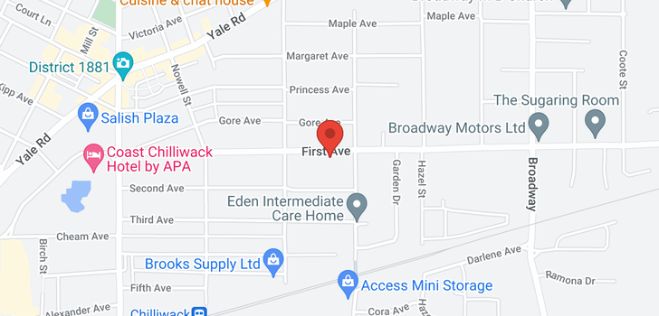 map of 103 46262 FIRST AVENUE